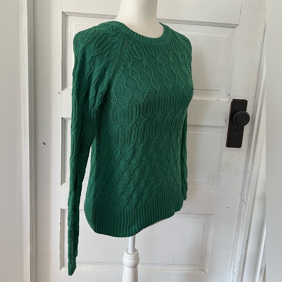 Sparrow | Green Cable Knit Sweater - Picture 7 of 7